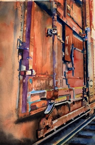 Poway Train by Cheryl Dicus