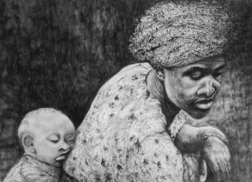 Black Madonna and Child by Mary McWilliams