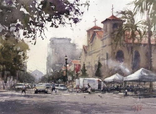  Honorable Mention,  - Market at Our Lady by Geoffrey Allen