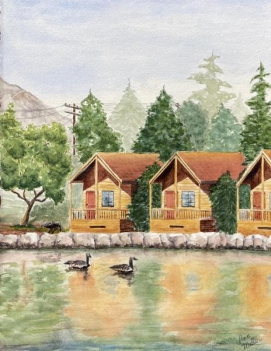 Fishing Cabins by Ann Miller
