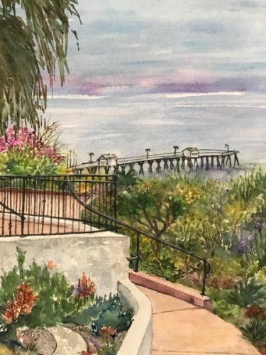 View Point San Clemente Pier by Donna Arnaudoff