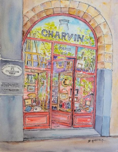 Charvin Art Store, Paris by Benita Gaudier