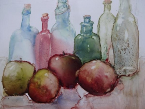 Apples and Bottles by Susan Weinberg-Harter