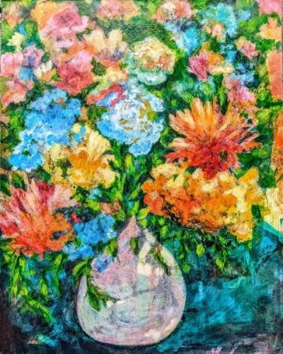 Blooming Brightly by Nancy-Jo Klaphaak