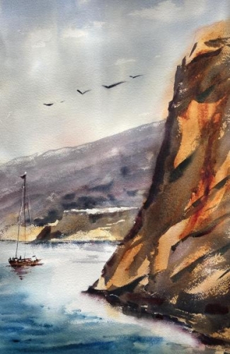 La Jolla Cliffs  by Luis Juarez