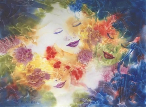 Dreaming Of A Rosegarden II by Astrid Edel Walter