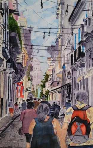 Downtown Cuba by Lois Athearn