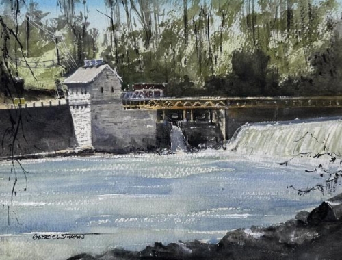 At Potomac River Dam #4 by Gabriel Stockton