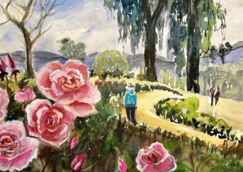 Balboa Park Roses by Angela Westengard
